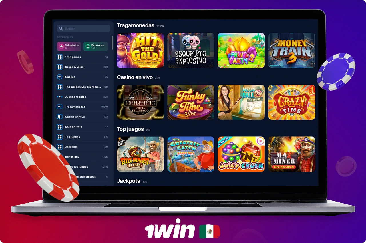 A través del programa 1win para PC, podrá jugar a juegos de casino en vivo y en línea con miles de opciones de entretenimiento