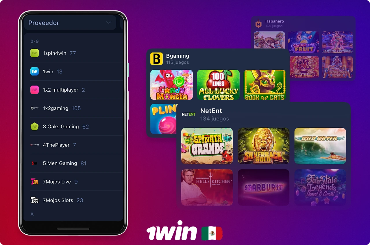 El casino en línea 1win ofrece juegos de los mejores fabricantes de software